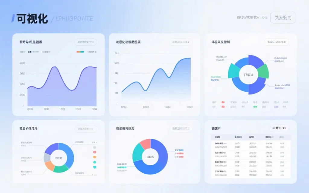 多样化数据可视化方式示意图
